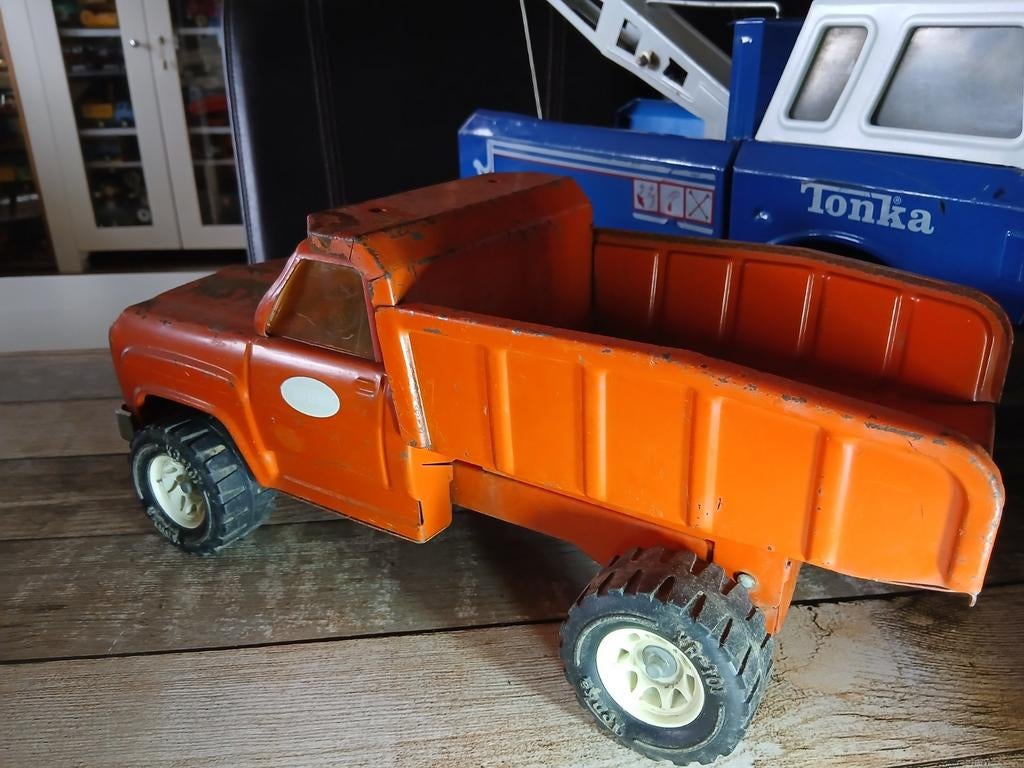 Tonka kiepauto met prachtige patina - Vintage speelgoed, Ophalen of Verzenden, Gebruikt