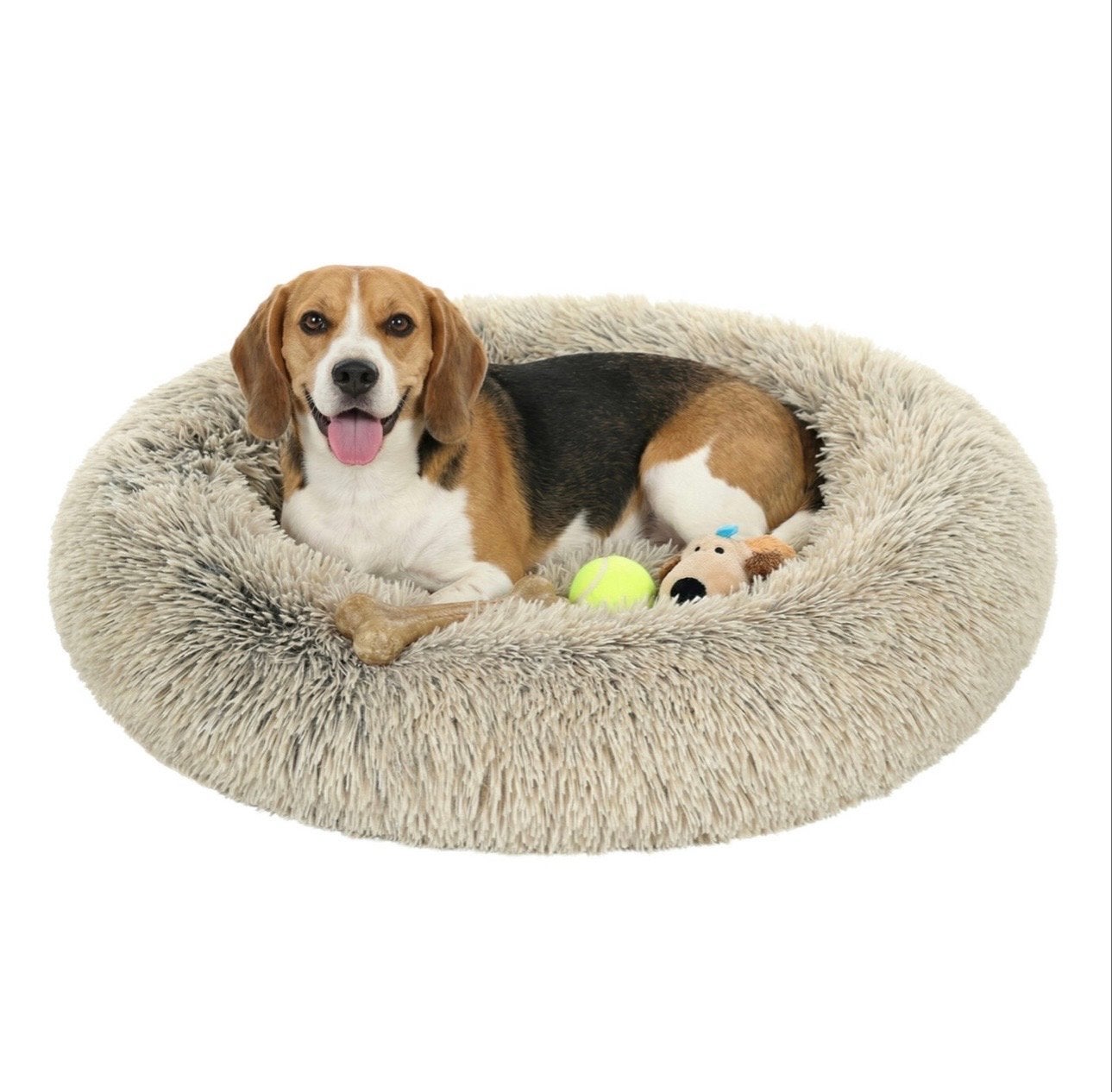 Nieuwe donutvormig hondenbed met zachte vulling 90 x 20 cm, Ophalen of Verzenden, Nieuw, Pluche