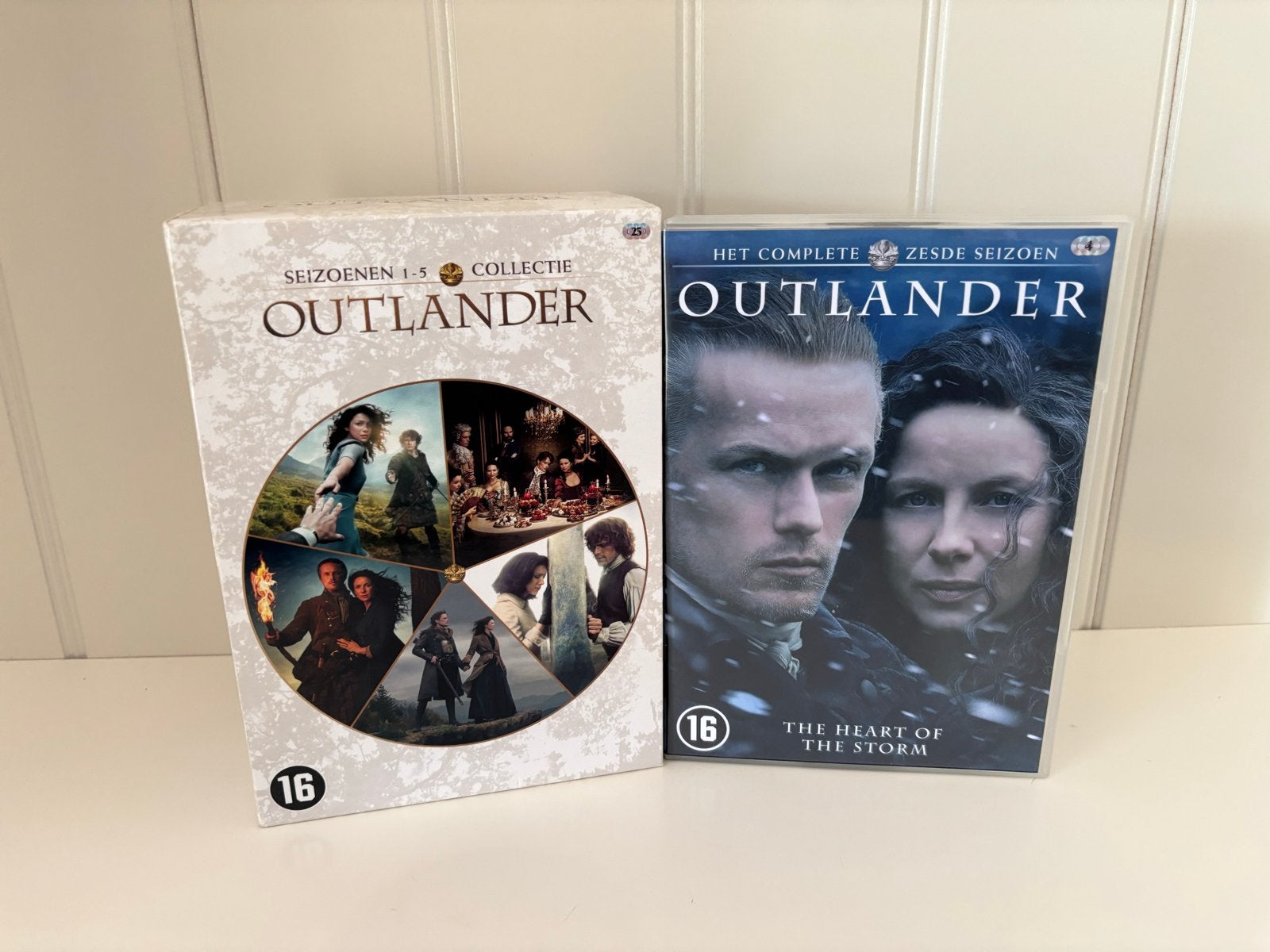 Outlander seizoen 1 t/m 6 + 6 en 7 NL inlayhoesje, Cd's en Dvd's, Vanaf 16 jaar, Drama, Ophalen of Verzenden, Zo goed als nieuw