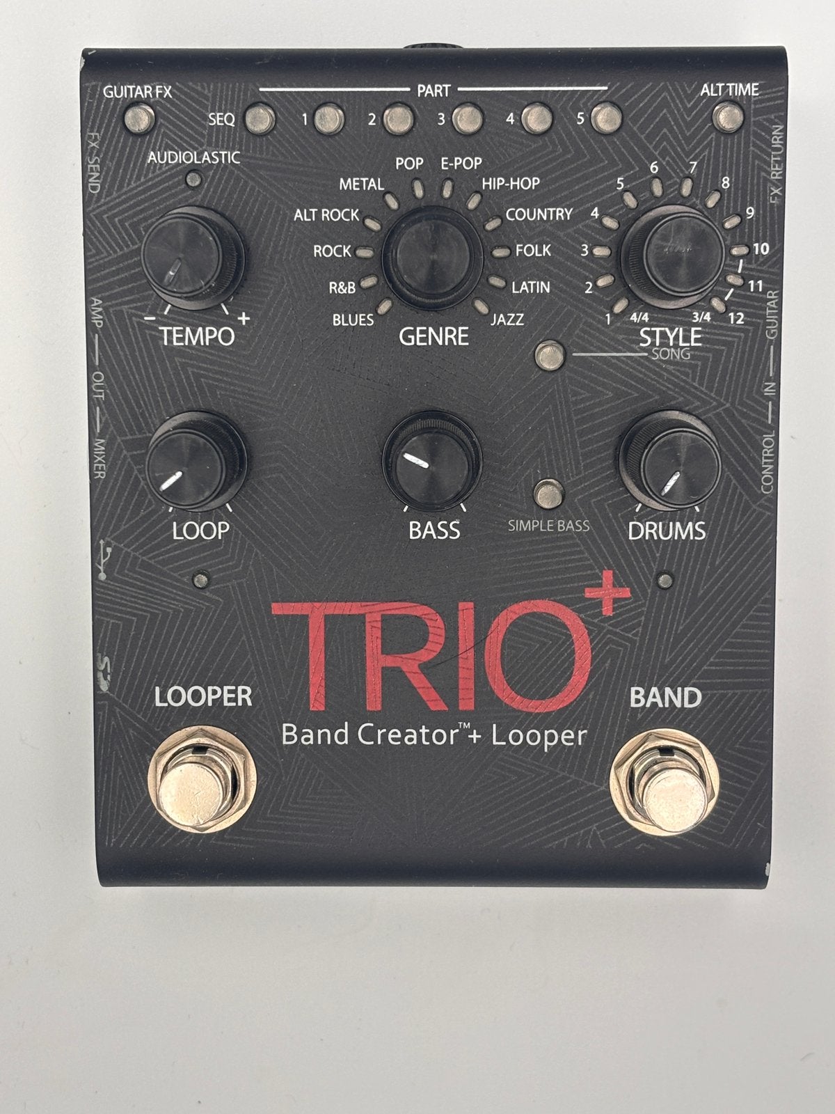 Digitech Trio Plus en footswitch, Ophalen of Verzenden, Zo goed als nieuw