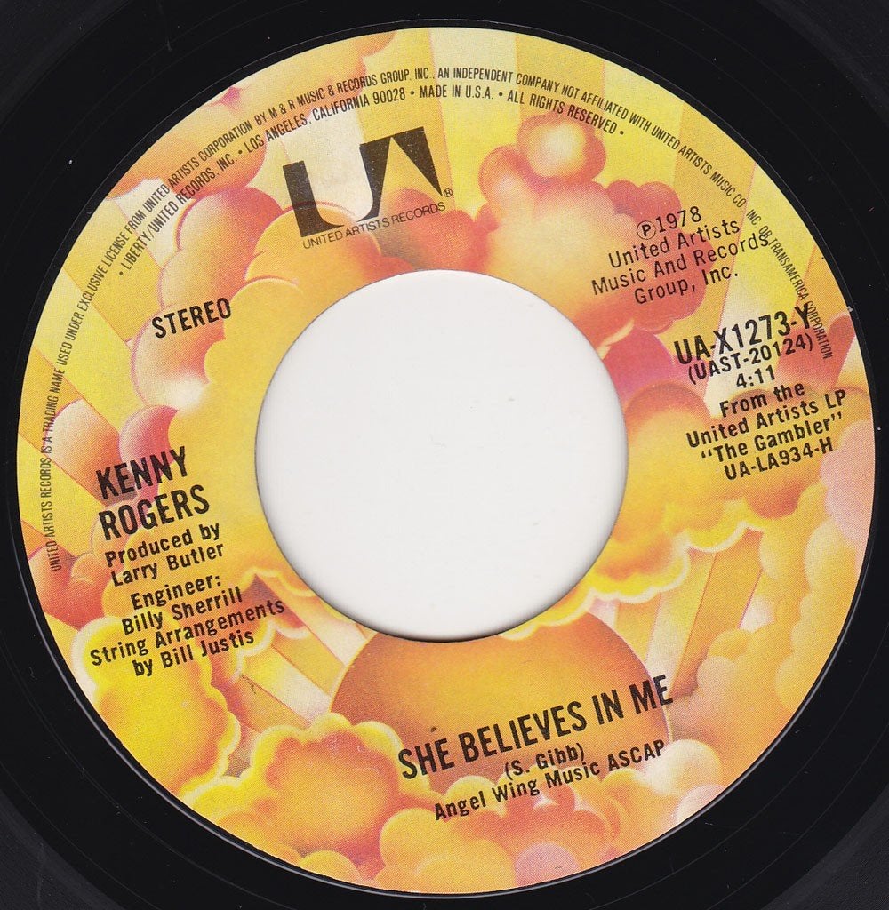 Kenny Rogers - She Believes In Me 7", Ophalen of Verzenden, Zo goed als nieuw, 7 inch, Country en Western