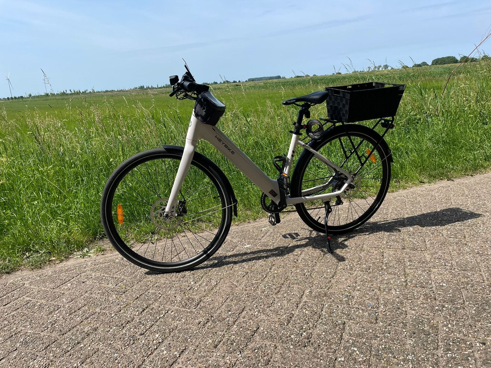 Heybike damesfiets, Overige merken, Ophalen of Verzenden, Zo goed als nieuw, 50 km per accu of meer