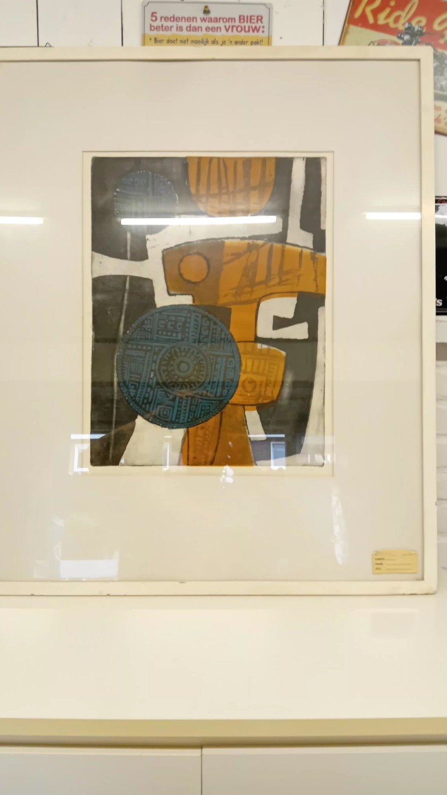 Afrika  Van der Pol, Antiek en Kunst, Ophalen, Abstract, Ets