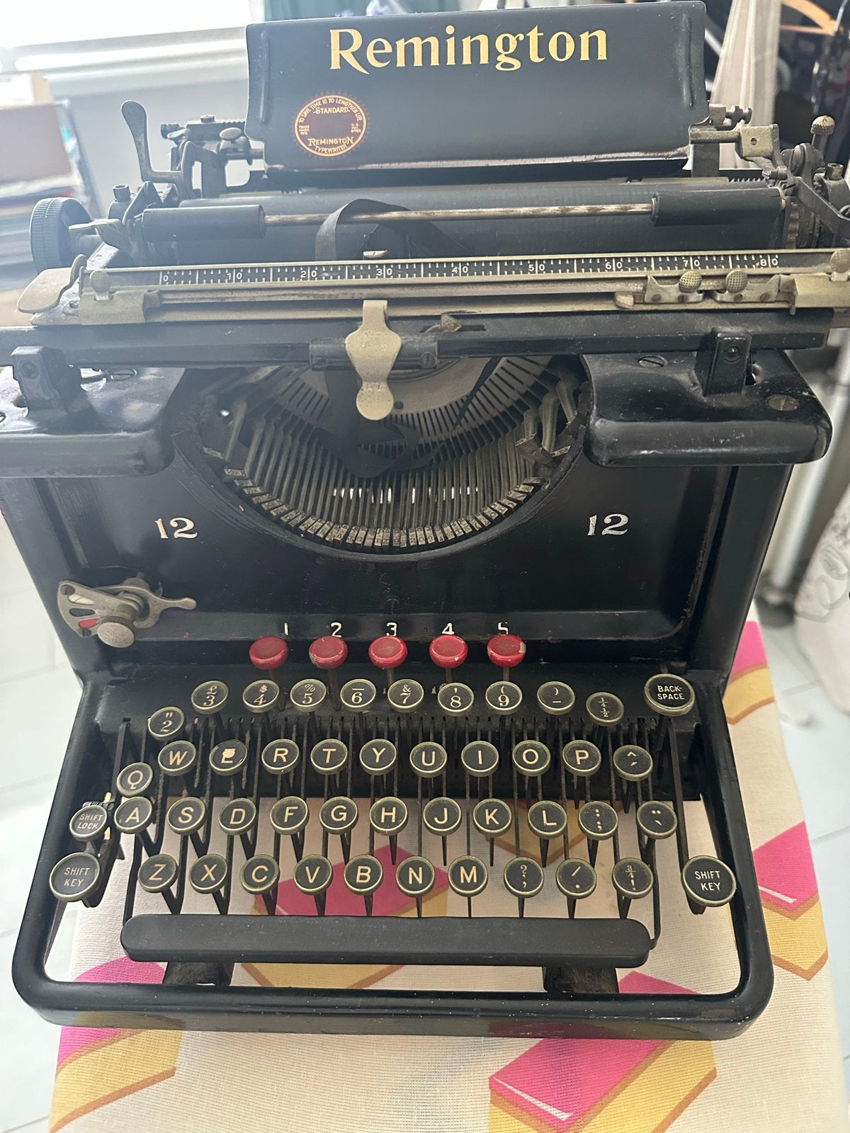 Antieke typemachine Remington, Diversen, Typemachines, Ophalen, Gebruikt