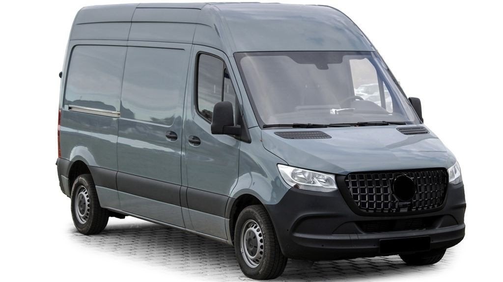 Grill Glans Zwart Voor Mercedes Sprinter W907 910 AMG Look, Auto diversen, Verzenden, Automotive Parts, A.parts@hotmail.nl, Trasmolenlaan 12 3447 GZ Woerden
