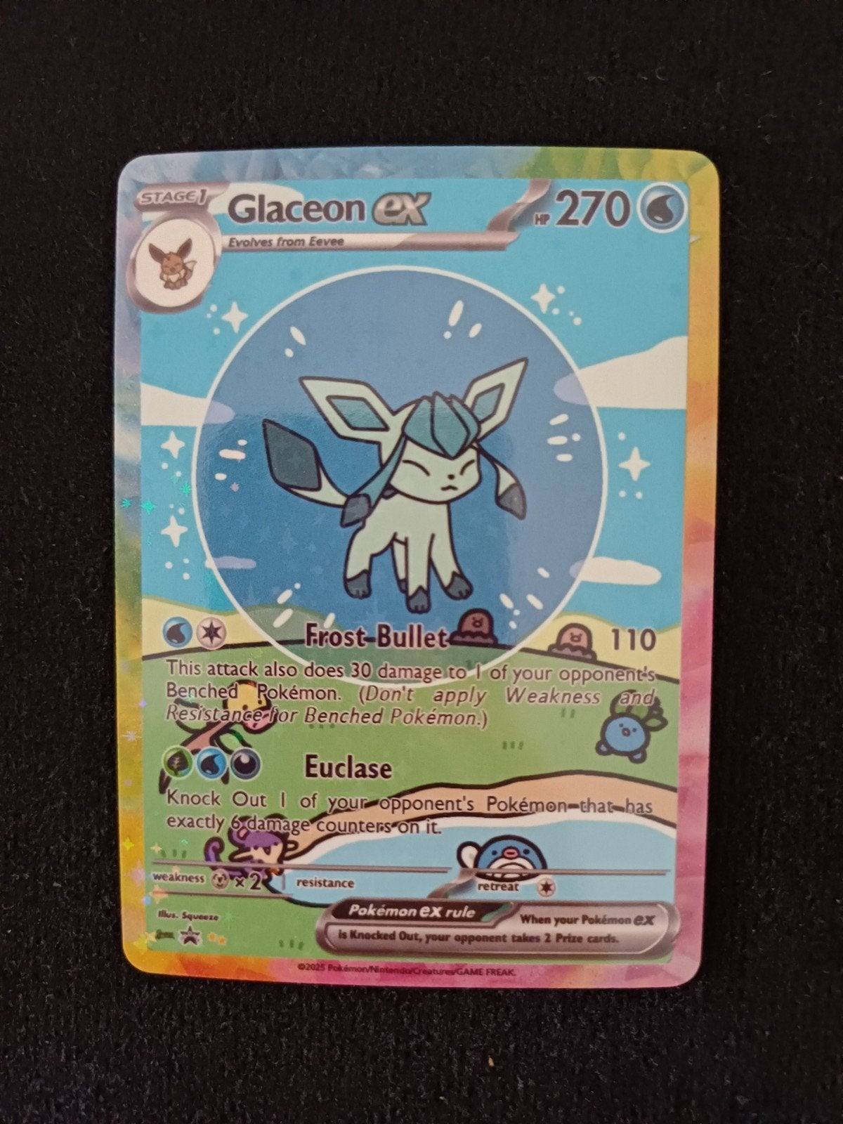Pokémon Bubble Glaceon, Fan Art!, Ophalen of Verzenden, Losse kaart
