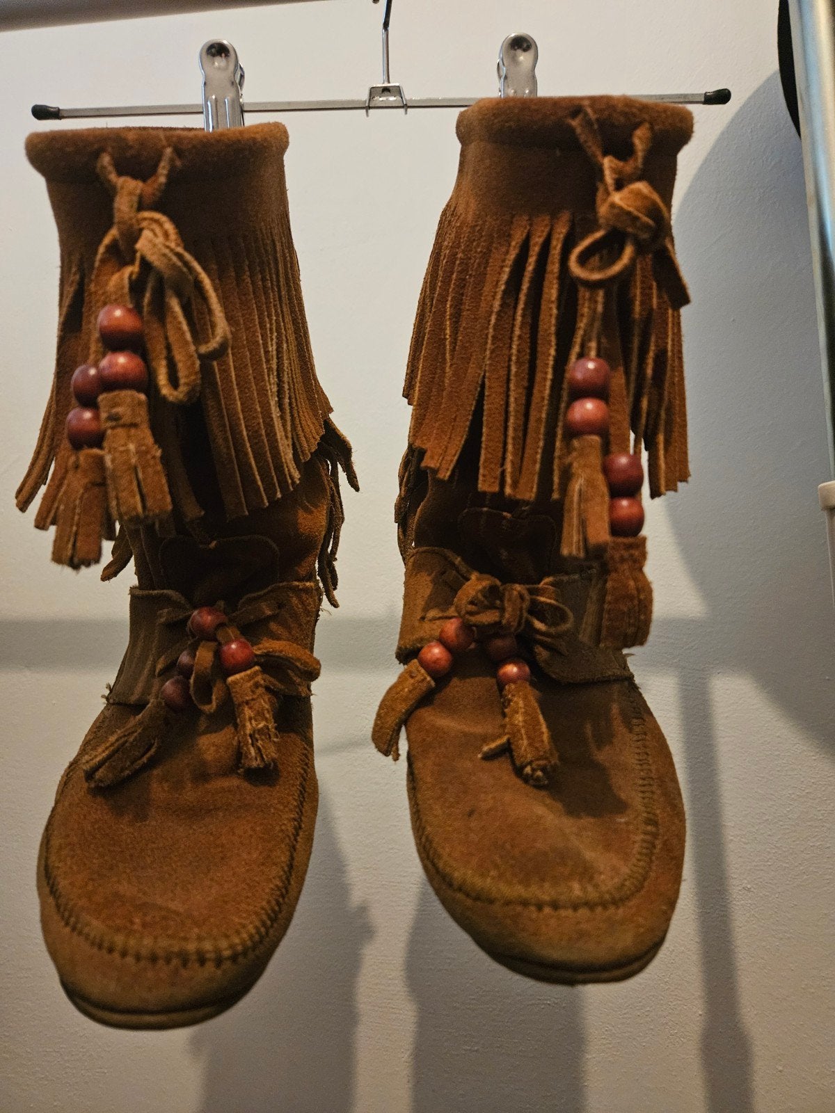 MINNETONKA Maat 8 Bruin Suède Half Hoge Laarzen, Bruin, Lage of Enkellaarzen, Ophalen of Verzenden, Minnetonka