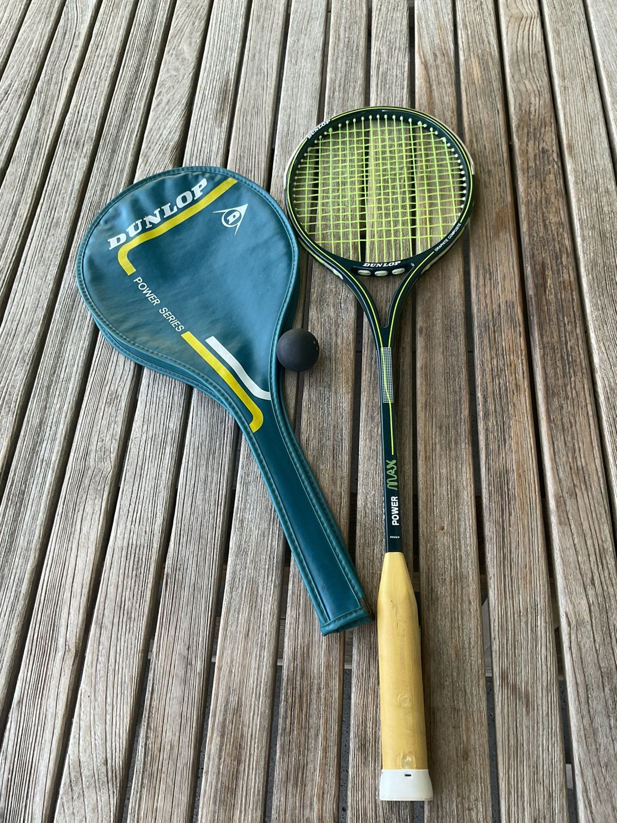 Dunlop power max, Sport en Fitness, Squash, Ophalen, Gebruikt
