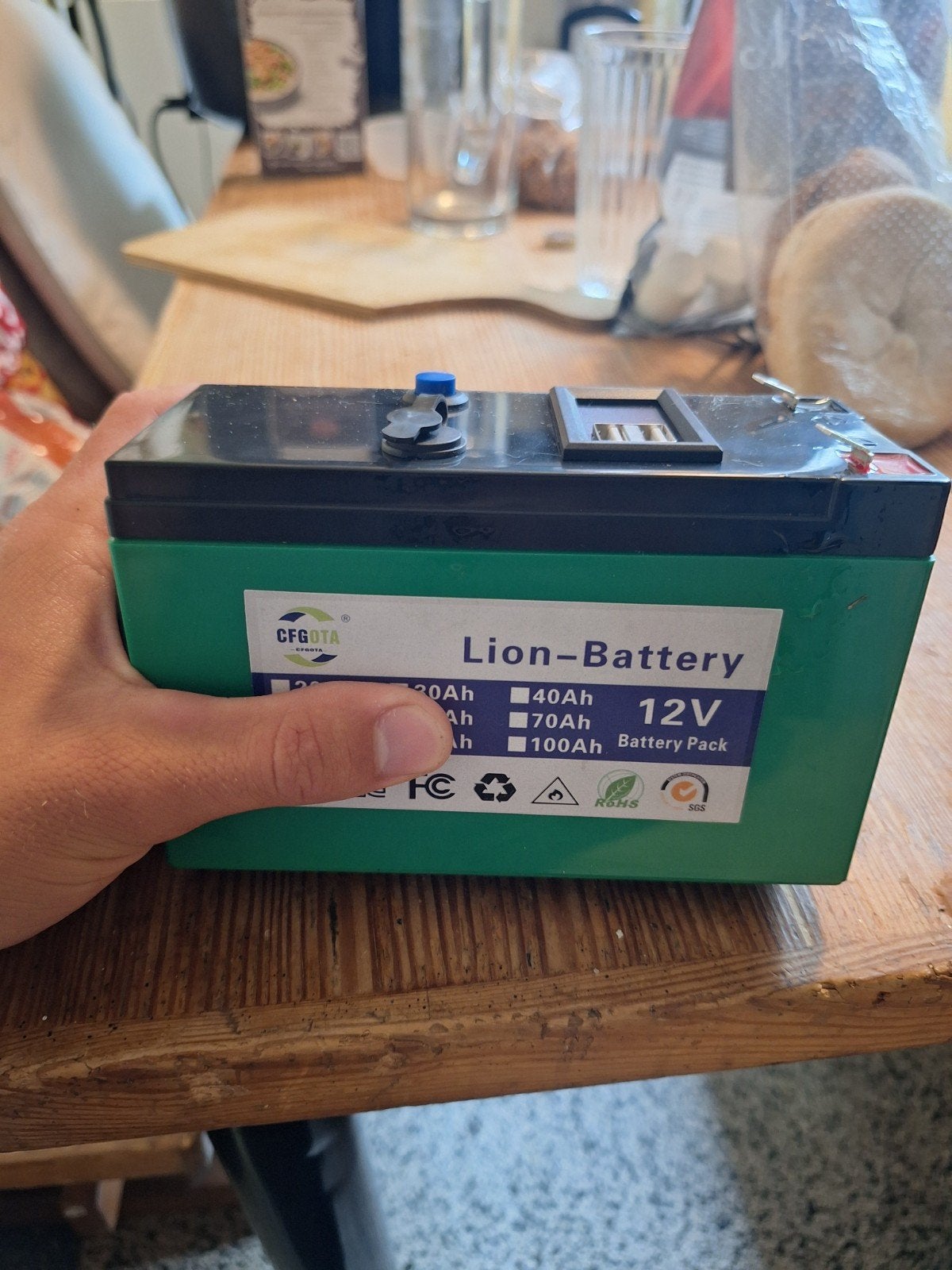 12V Li-ion Accu voor Kinderauto of Hobbyproject, Ophalen of Verzenden