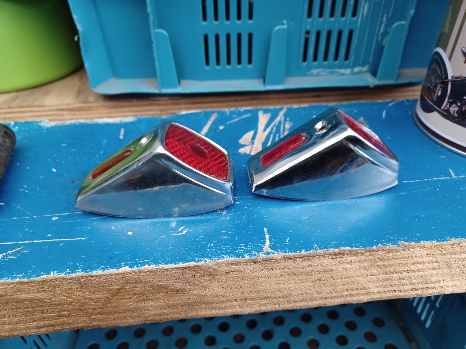 Nieuwe Simplex achterlichten voor bromfiets classics, Ophalen of Verzenden, Nieuw, Overige typen, Simplex