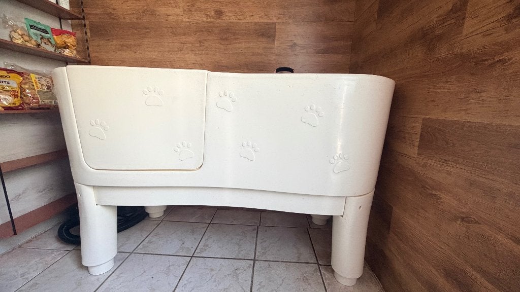 Hondenbad professioneel, Ophalen, Gebruikt