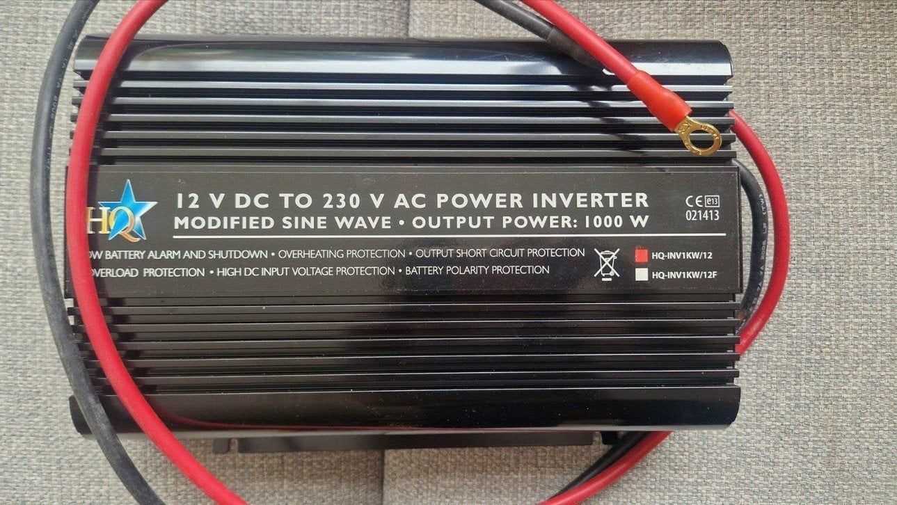 HQ Omvormer 12V DC naar 230V AC Power Inverter 1000W, Ophalen of Verzenden