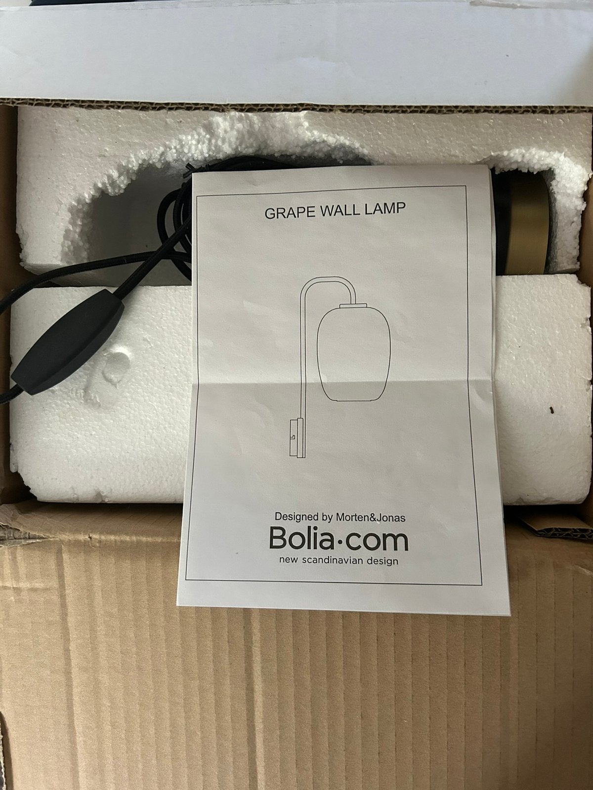 Grape lamp - Bolia, Ophalen, Zwart, E14 (klein), Nieuw