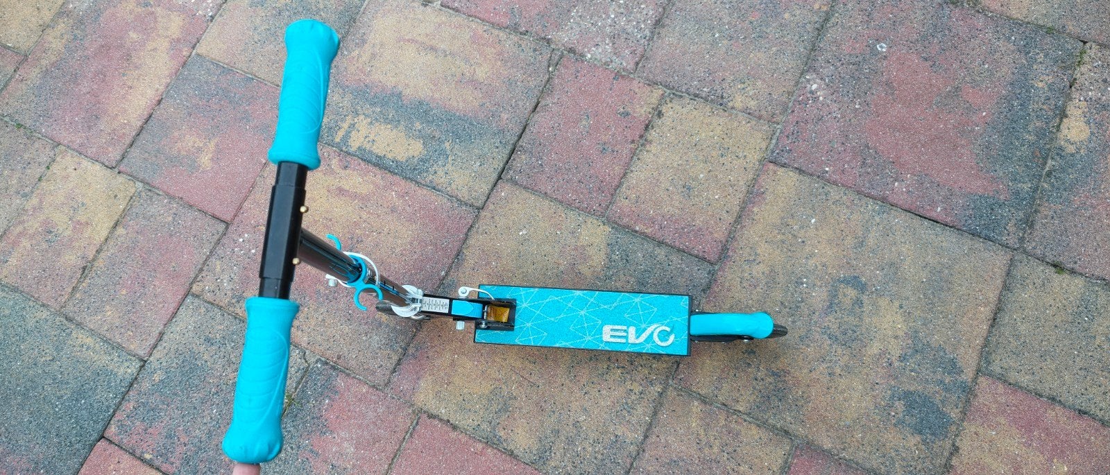 Opvouwbare EVO step - Zwart/Blauw, Ophalen of Verzenden, Zo goed als nieuw, Gewone step, EVO