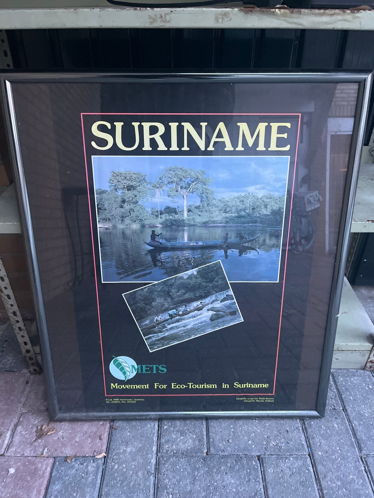 Suriname poster+ lijst, Ophalen, Met lijst, Deurposter of groter, Rechthoekig Staand