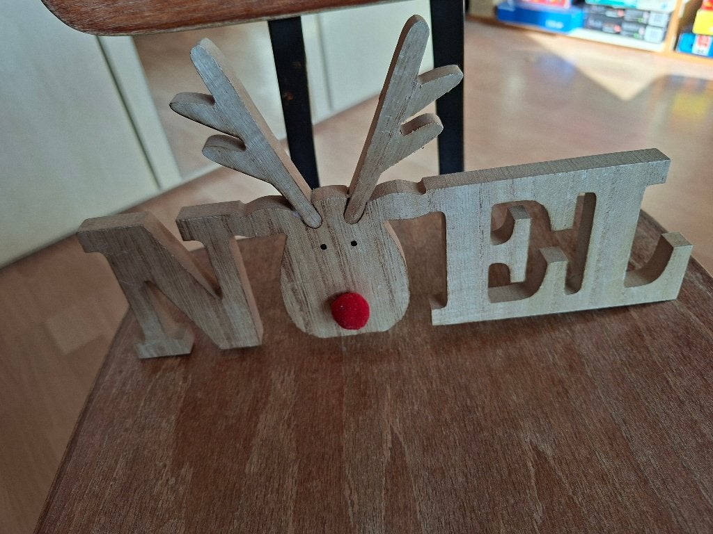 kerst, houten bordje NOEL, Diversen, Kerst, Ophalen of Verzenden