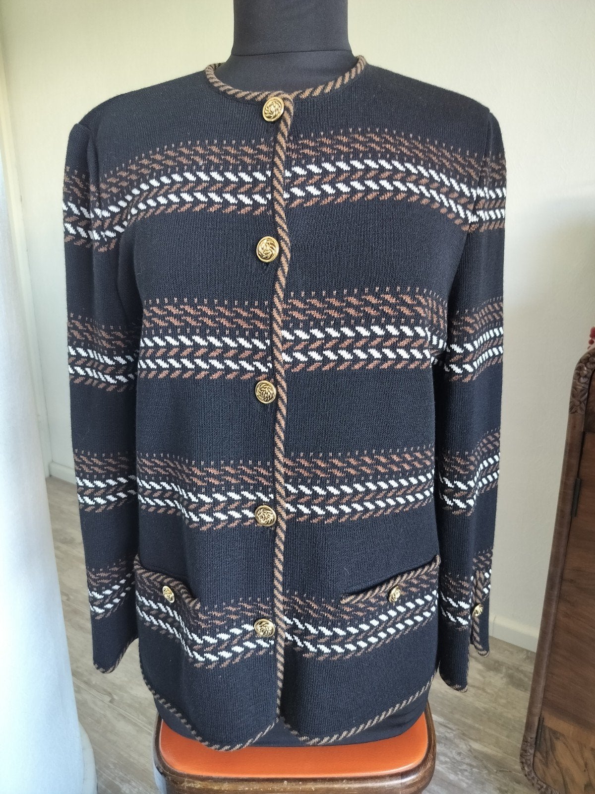 Vintage wollen vest, Kleding | Dames, Truien en Vesten, Ophalen of Verzenden, Zo goed als nieuw, Maat 38/40 (M)