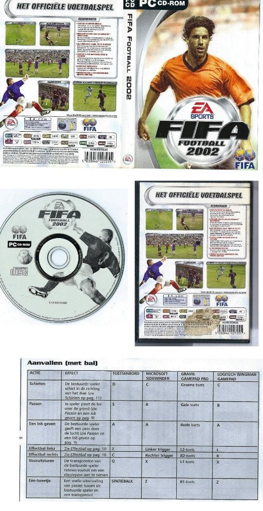 Fifa football 2002 videogame incl instr boekje, 1 speler, Eén computer, Ophalen of Verzenden, Zo goed als nieuw