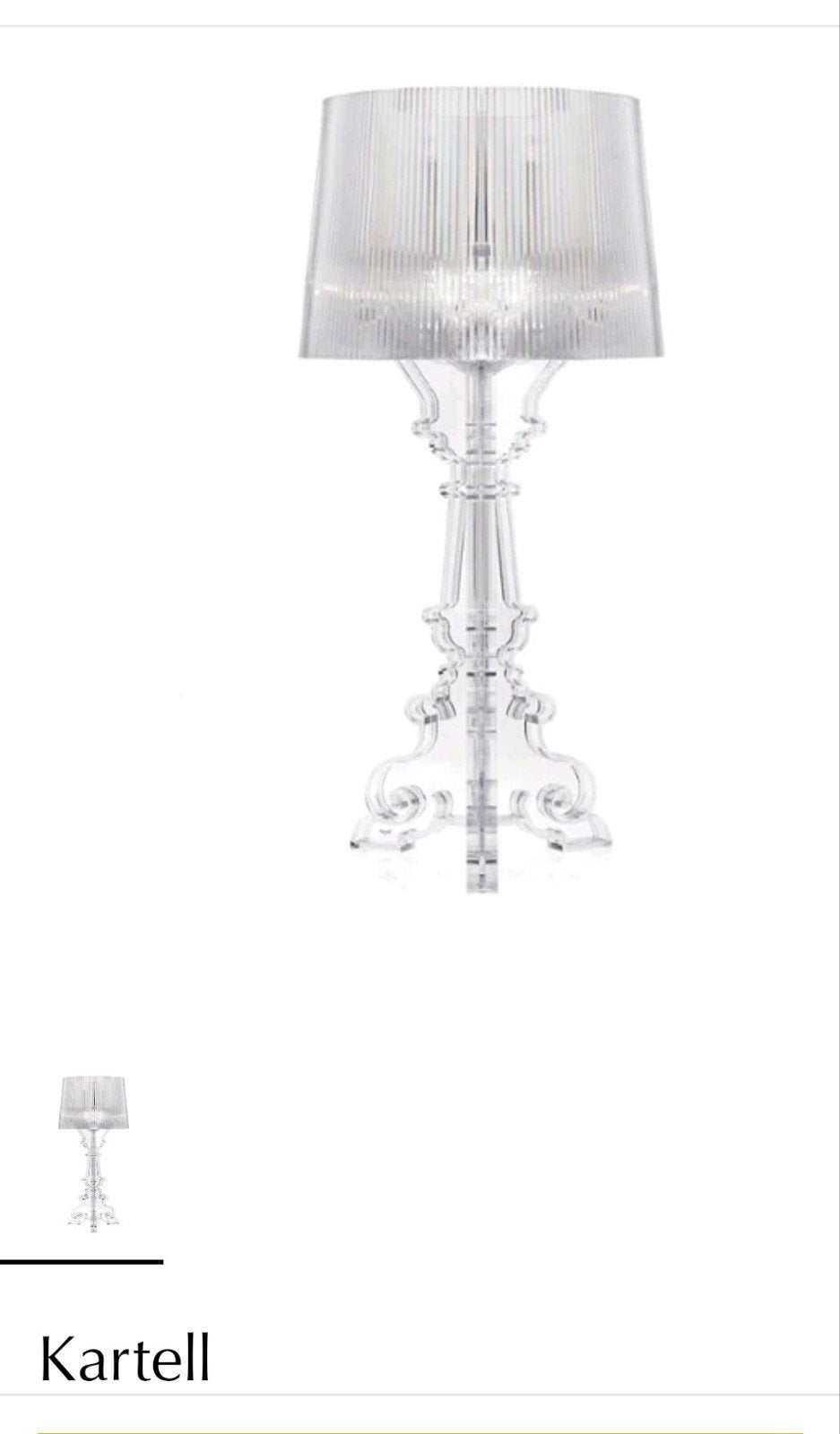 Kartell Bourgie tafellamp - Design klassieker, Ophalen, Kunststof, Dimbaar, Design