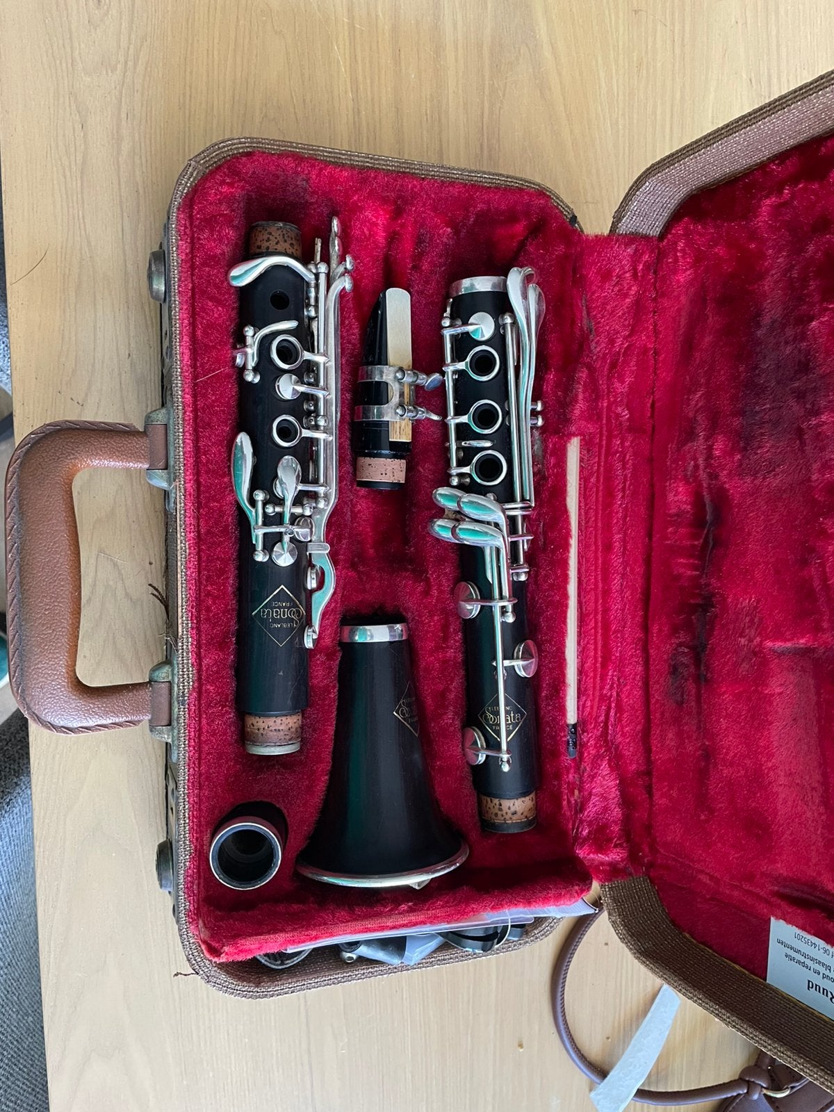 Leblanc Sonata, Muziek en Instrumenten, Blaasinstrumenten | Klarinetten, Ophalen, Zo goed als nieuw, Hout