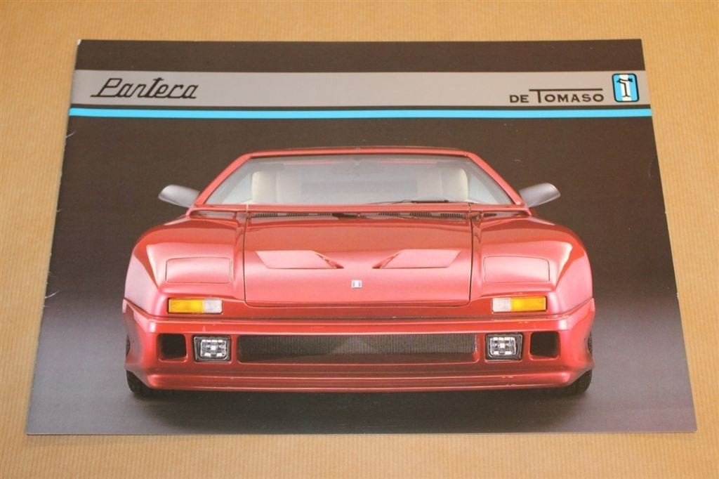 Zeldzame brochrue - De Tomaso Pantera - Ca 1990, Ophalen of Verzenden, Zo goed als nieuw, Overige merken