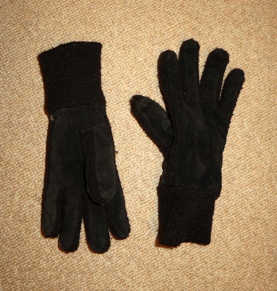Zwarte Winterhandschoenen - Leren Palmen - Ophalen, Ophalen, Handschoenen