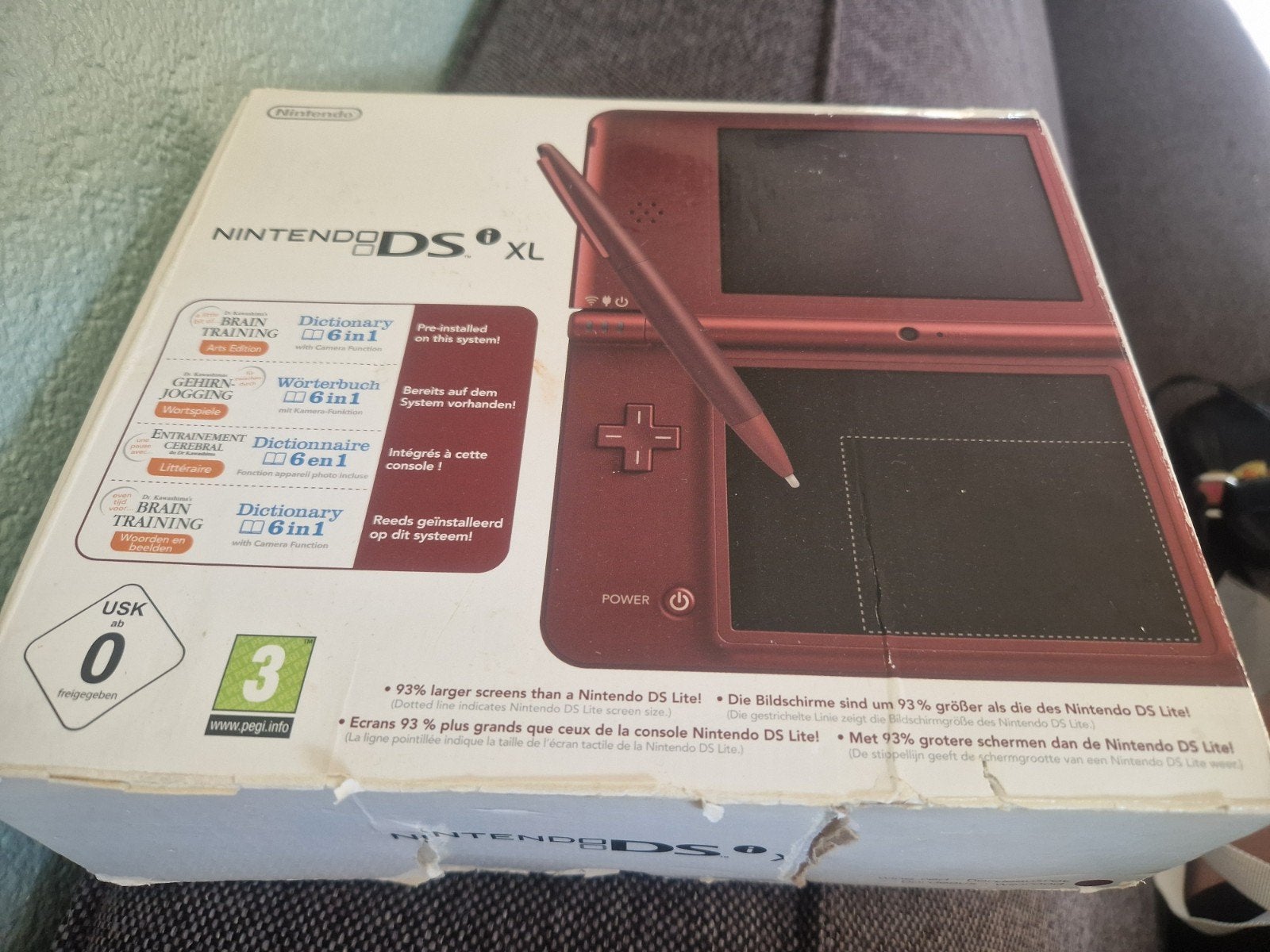Nintendo DSi XL Rood, Spelcomputers en Games, Spelcomputers | Nintendo DS, Ophalen of Verzenden, Zo goed als nieuw, Rood, Dsi XL