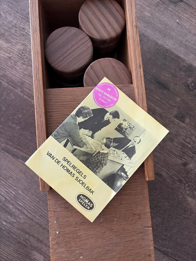 Vintage Homas Sjoelschijven met spelregels, Hobby en Vrije tijd, Gezelschapsspellen | Bordspellen, Een of twee spelers, Ophalen