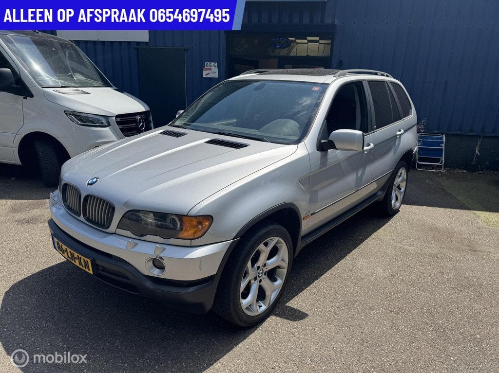 BMW X5 4.4i Executive ECC LEDER CRUISE SCHUIF/KANTEL TREKHAA, Auto's, BMW, Bedrijf, Te koop, X5, 4x4, ABS, Airbags, Airconditioning