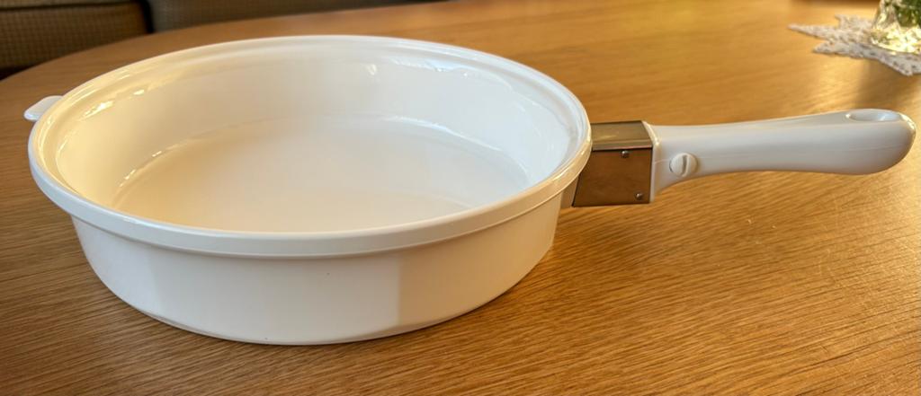 Keramische hapjespan Arcoflam, Ophalen of Verzenden, Zo goed als nieuw, Koekenpan of Braadpan