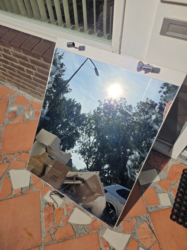 Badkamer spiegel, Ophalen, Gebruikt, Rechthoekig, Minder dan 100 cm