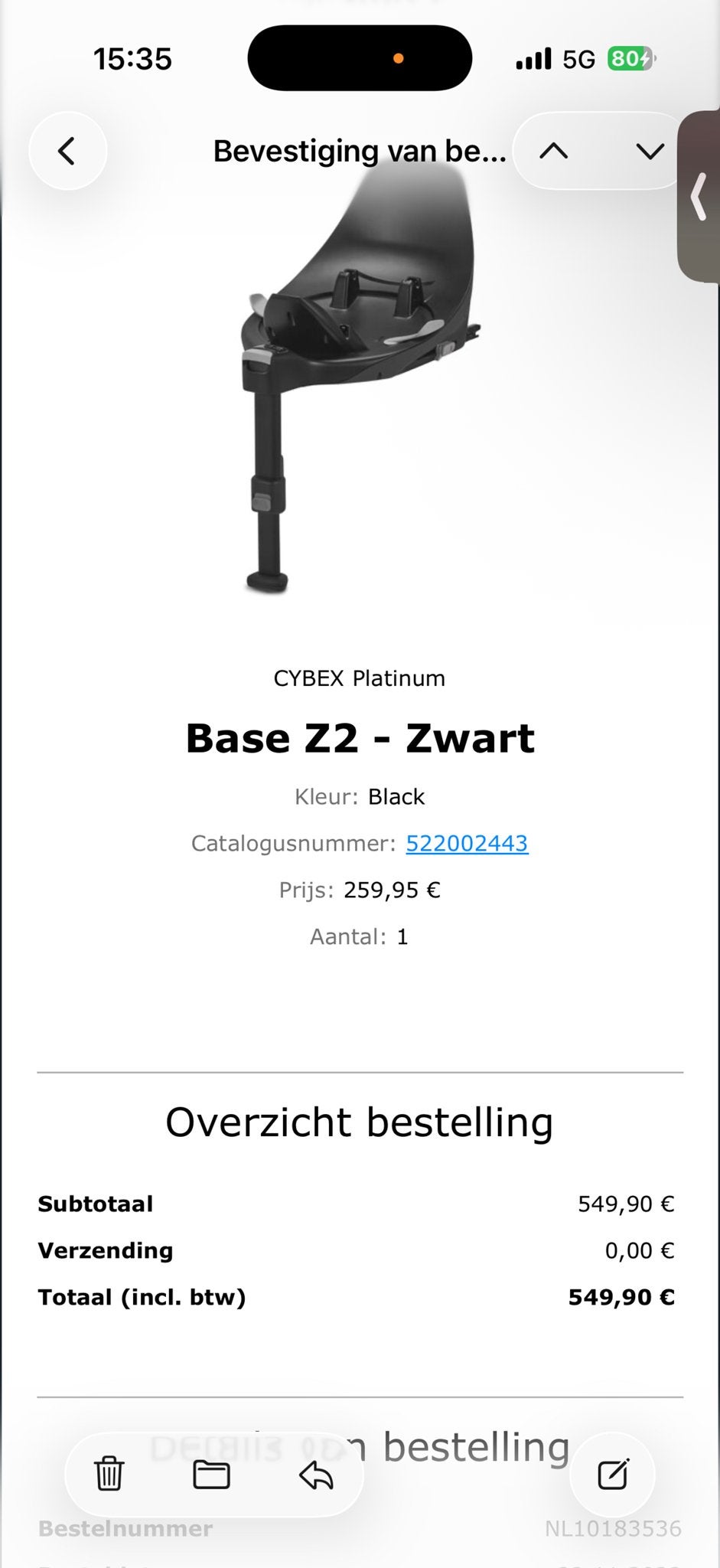 Cybex Sirona T i-Size autostoel met Base Z2 - Zwart, Overige merken, 0 t/m 18 kg, Verstelbare rugleuning, Ophalen of Verzenden