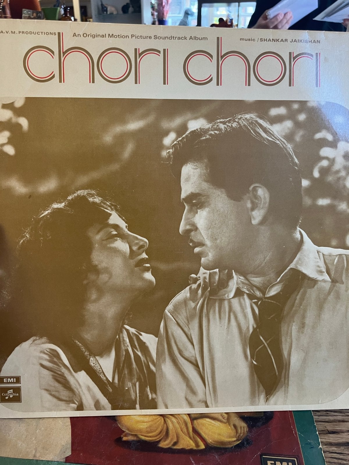 Chori Chori Soundtrack LP - Shankar Jaikishan (1975), Cd's en Dvd's, LP, Gebruikt, Originele persing, 12 inch