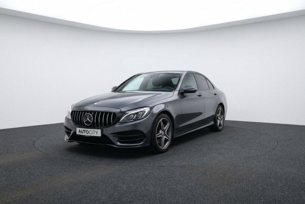 Mercedes-Benz C-Klasse Limousine C 180 CGI AMG Line l Pano l, Auto's, Mercedes-Benz, Achterwielaandrijving, Gebruikt, Euro 6, 4 cilinders