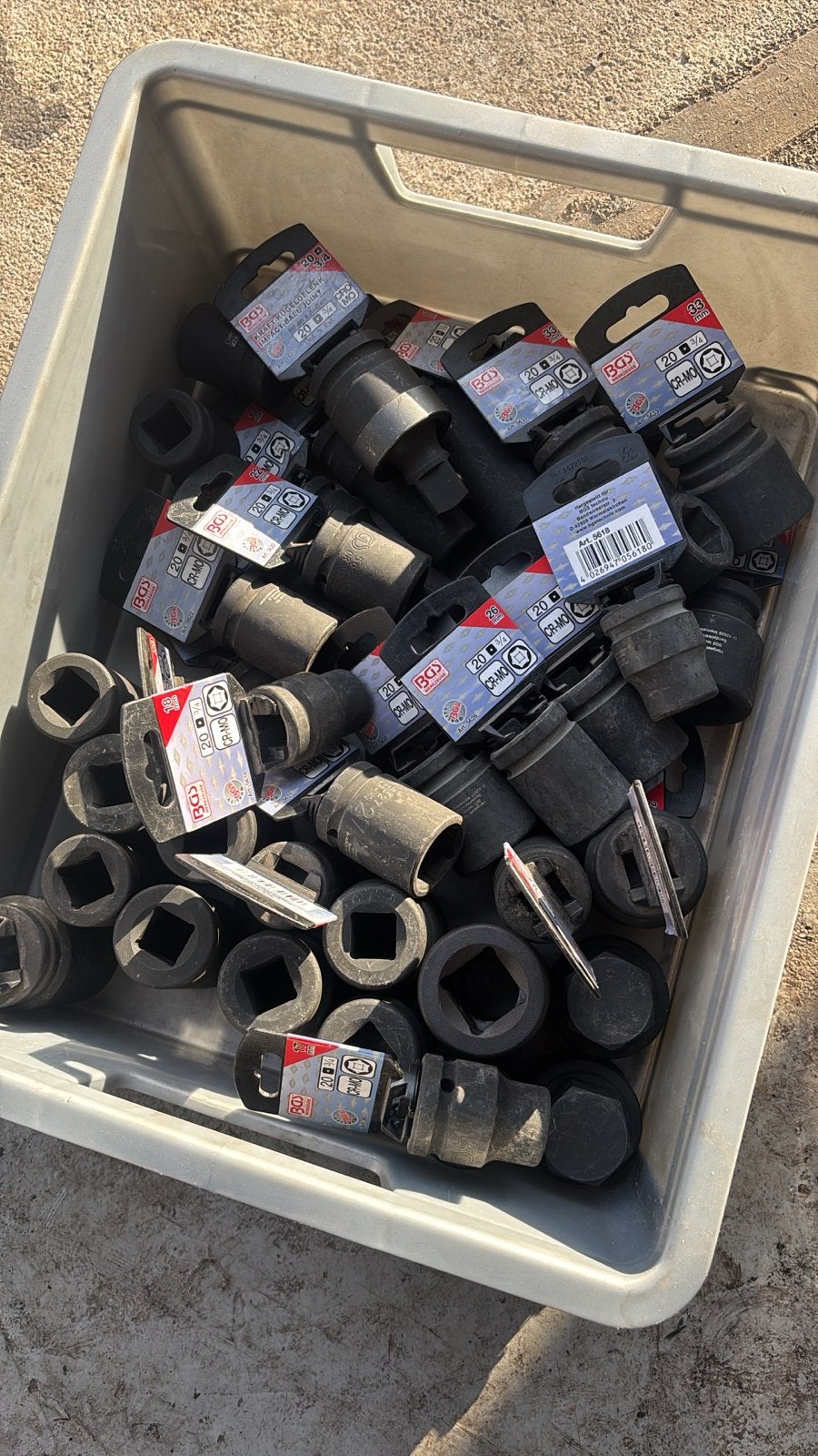Partij nieuwe zware kracht doppen BGS en GEDORE (40 stuks), Ophalen, Bgs, Bgs, Nieuw