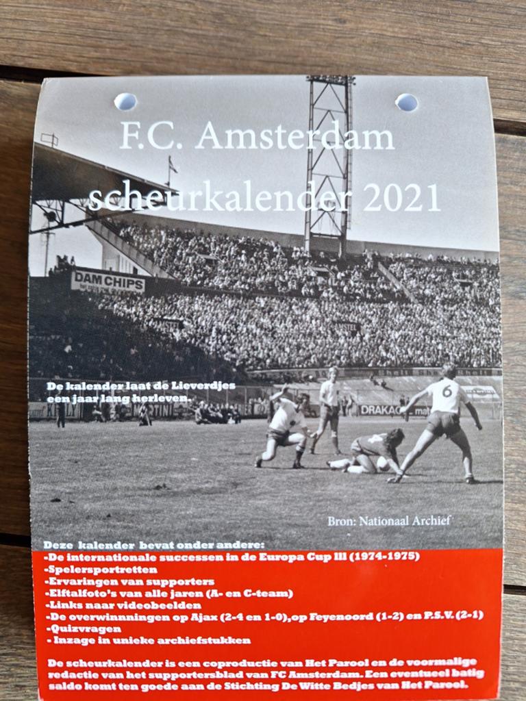 FC Amsterdam scheurkalender, Verzamelen, Ophalen of Verzenden, Gebruikt, Buitenlandse clubs