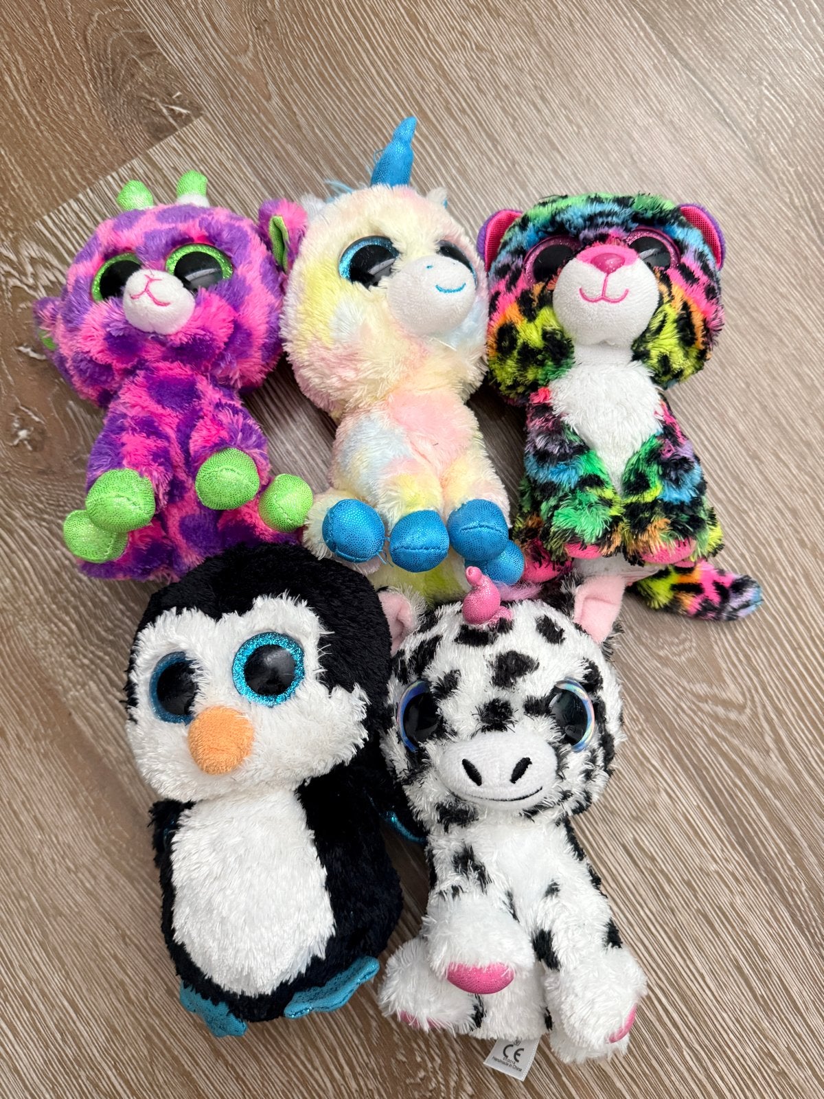 Leuke set van 5 Beanie Boo's knuffels, Ophalen, Gebruikt, Eenhoorn, Overige karakters