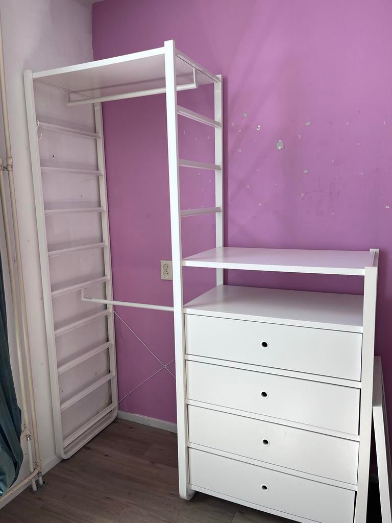 IKEA Elvarli kast met zijpanelen en 2 extra planken, Ophalen, Gebruikt, 100 tot 150 cm, 200 cm of meer