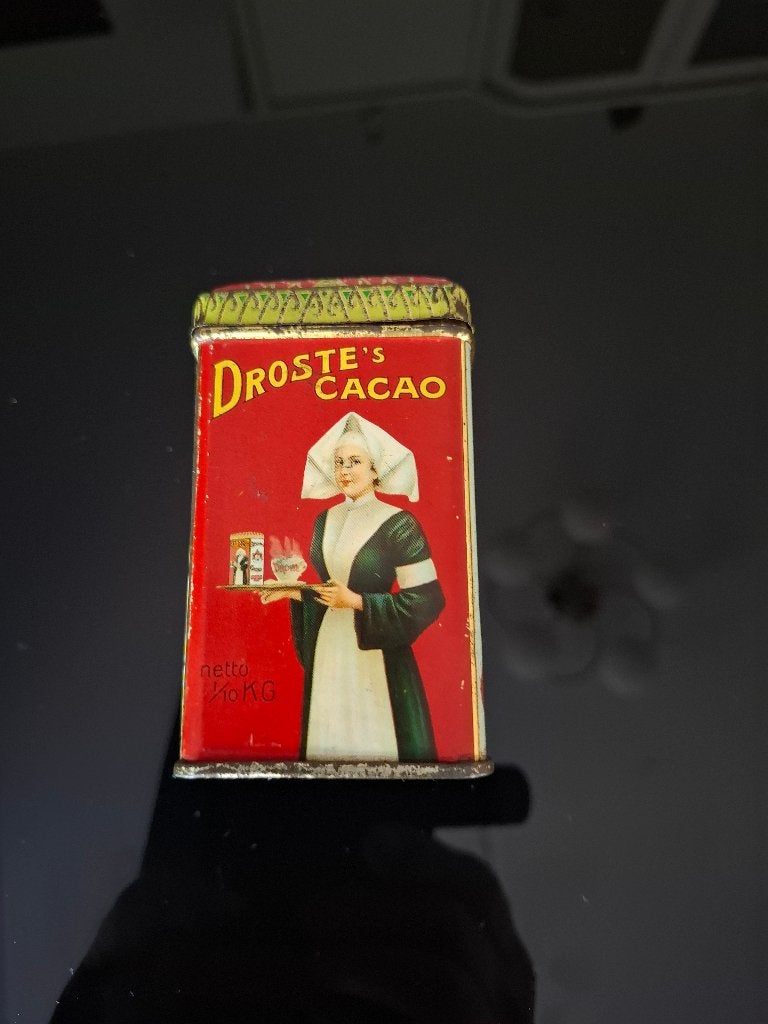 Droste Cacaopoederblikje, Ophalen of Verzenden, Gebruikt, Overige, Droste