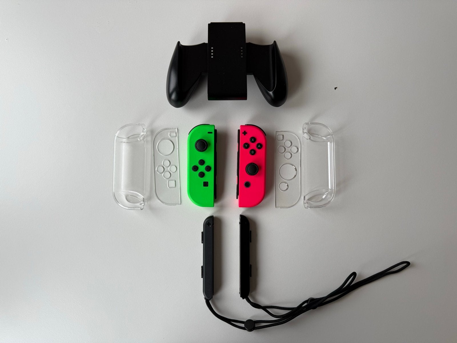 Switch Joy-Cons met accessoires, Spelcomputers en Games, Hoesje, Tasje of Behuizing, Ophalen of Verzenden, Zo goed als nieuw, Draadloos