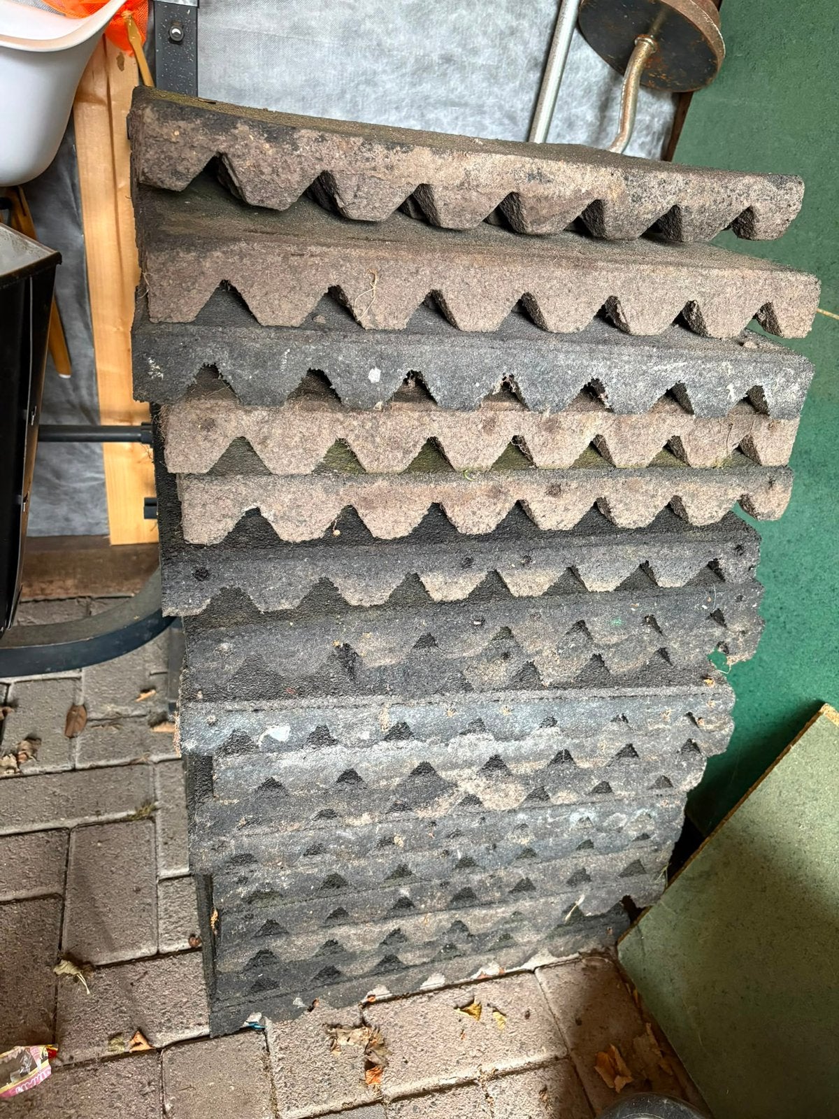 Rubbermat 50x50, Ophalen, Gebruikt, Rubber, Overige typen