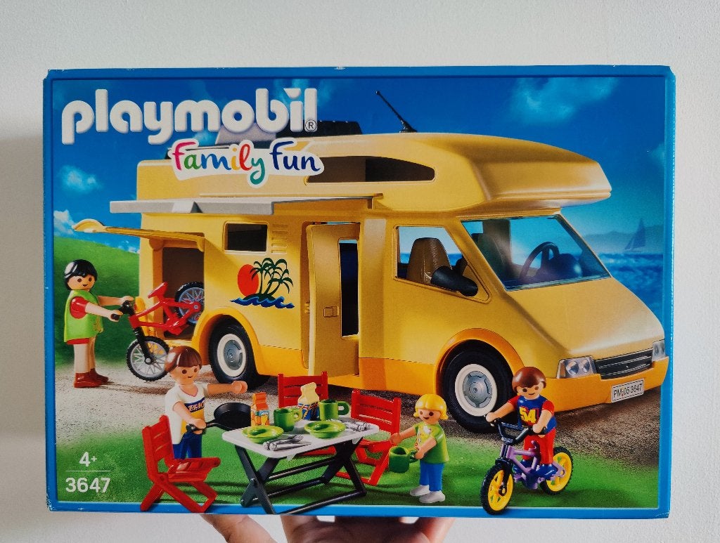 Nieuw in doos: kampeerwagen / camper Playmobil 3647, Complete set, Voertuig, Nieuw, Family fun