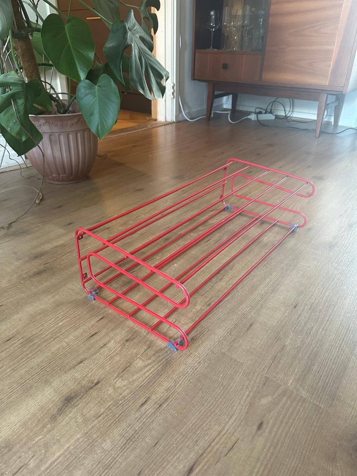 Vintage rood IKEA wandrek jaren '80, Ophalen of Verzenden, Gebruikt