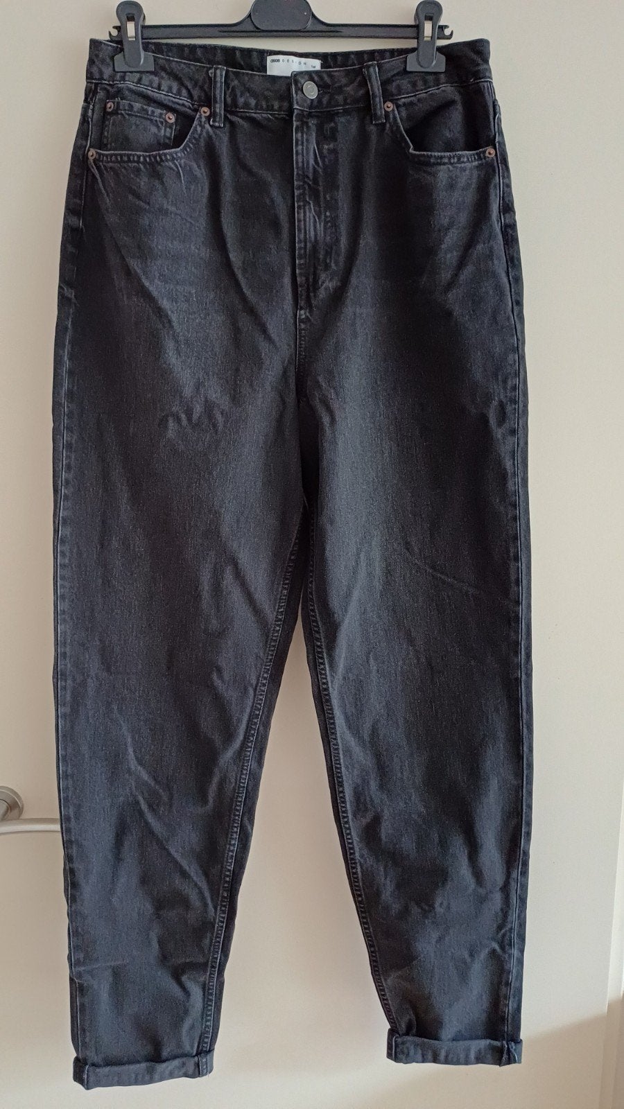 Asos zwarte jeans lang model "dad jeans" W32 L38 100% katoen, Kleding | Dames, Zwart, Nieuw, Ophalen of Verzenden, W30 - W32 (confectie 38/40)