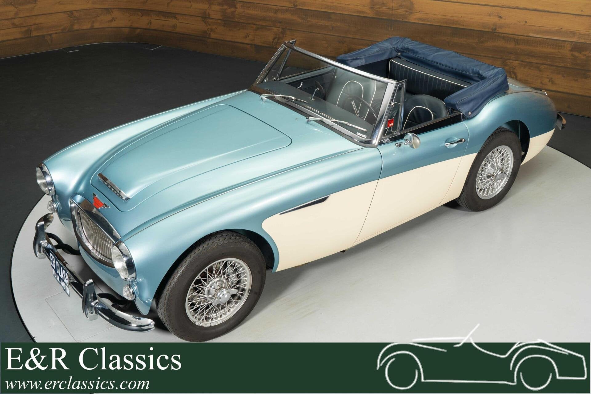 Austin-healey 3000 MK III Cabriolet | 1965, Blauw, Leder, Bedrijf, Handgeschakeld