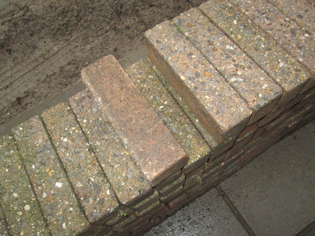 terrasstenen te koop morgen ( zaterdag ) de  laatste dag +, Tuin en Terras, Ophalen of Verzenden, Gebruikt, Overige materialen