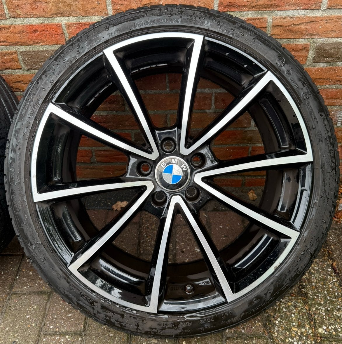 ✅ BMW / Audi / VW RS Flower Velgen + Bridgestone Runflat 19”, Gebruikt, Banden en Velgen, Personenwagen, Ophalen