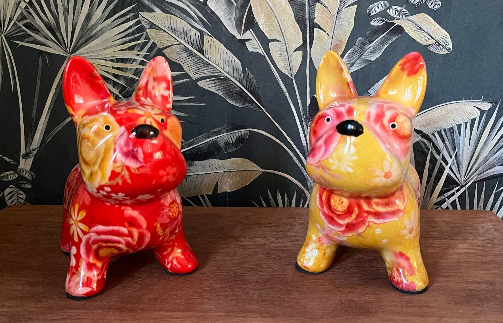 Leuke spaarpotjes in de vorm van een hondje, Ophalen of Verzenden, Gebruikt, Steen, Aardewerk of Keramiek, Dier