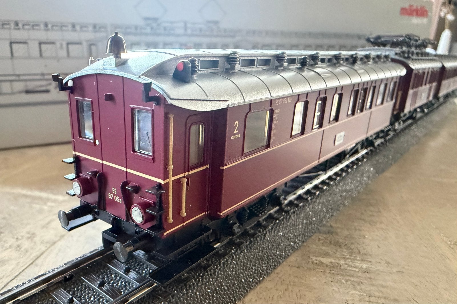 Märklin HO 37265 Tweedelig treinstel ET 87 van de DRG, Wisselstroom, Treinset, Ophalen of Verzenden, Zo goed als nieuw