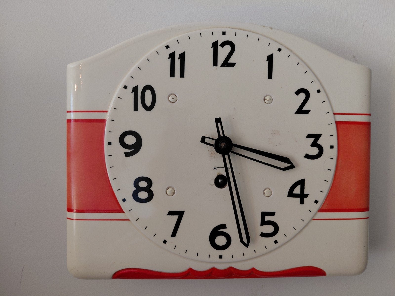 Vintage wandklok Art-Deco , jaren '30, Antiek en Kunst, Antiek | Klokken, Ophalen of Verzenden